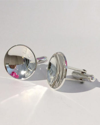 fars dag runda manschettknappar med namn