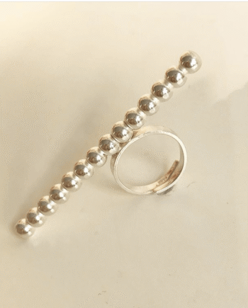 Kulring i äkta silver