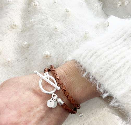 harmony läderarmband med namn