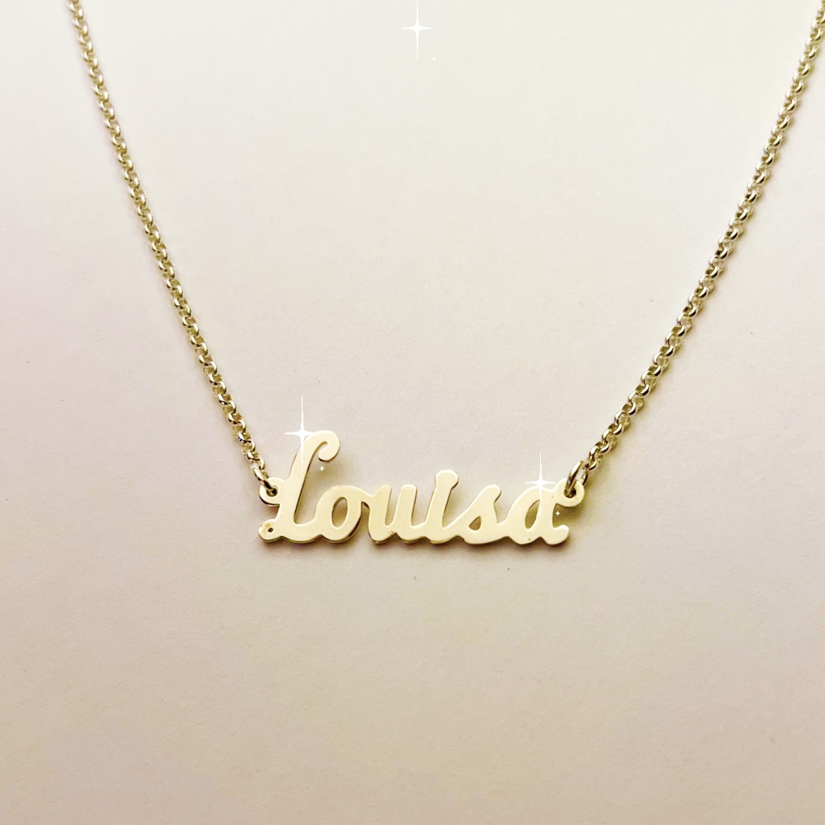 Carrie-halsband i äkta guld